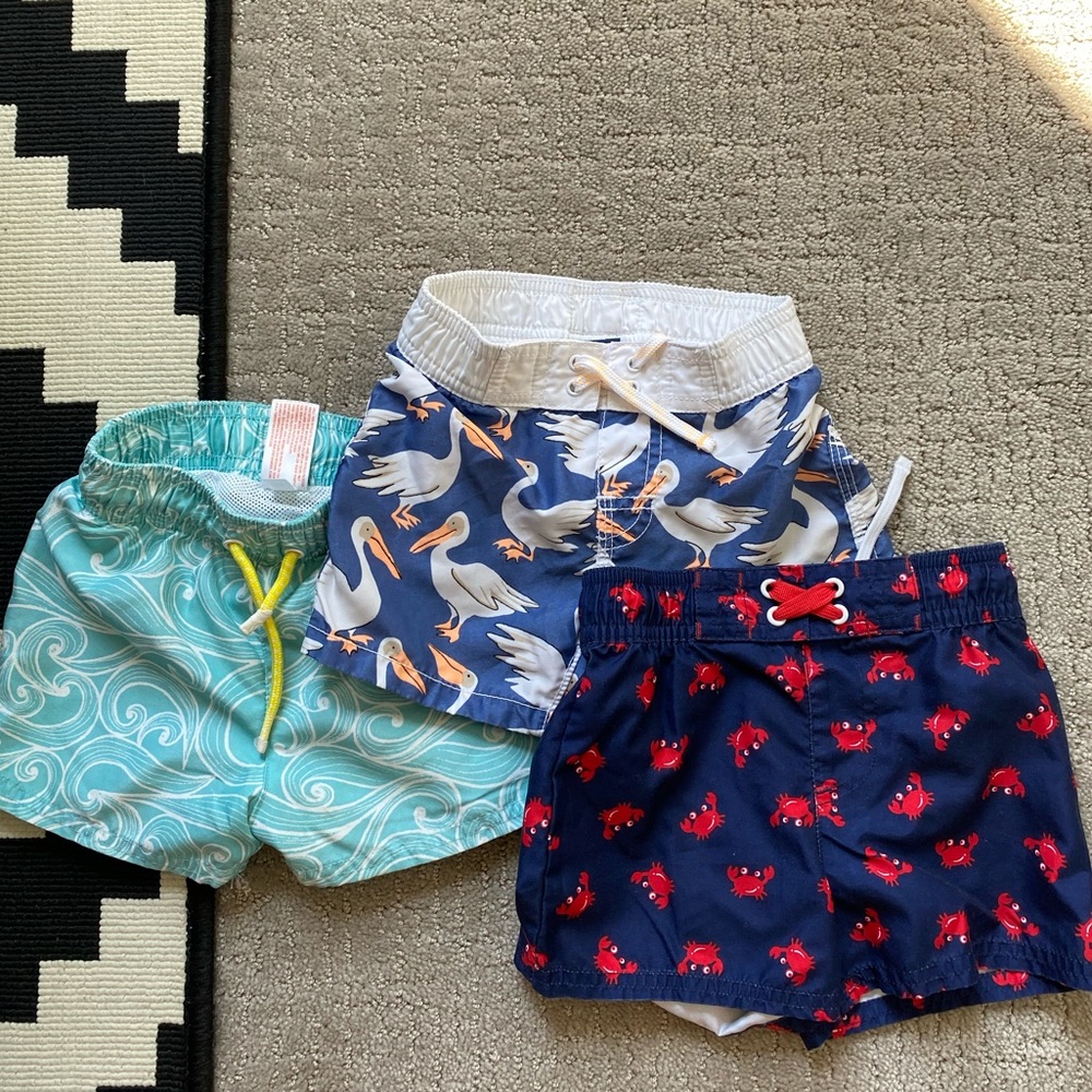 Baby boy 12-18 swim trunks